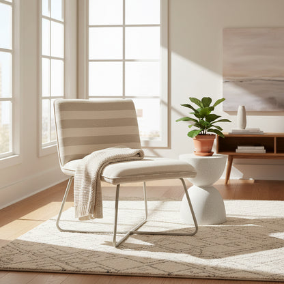 PRE ORDER - Eden Accent chair - Natural Stripe