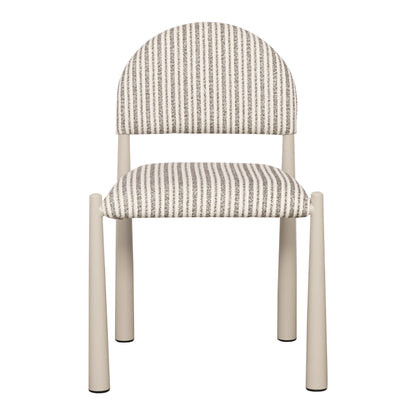 NEW COLOUR - Pebbles Arch Dining Chair - Chocolate Stripes - ARRIVING MID SEPTEMBER