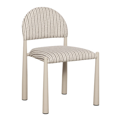 NEW COLOUR - Pebbles Arch Dining Chair - Chocolate Stripes - ARRIVING MID SEPTEMBER