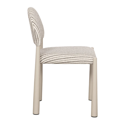 NEW COLOUR - Pebbles Arch Dining Chair - Chocolate Stripes - ARRIVING MID SEPTEMBER