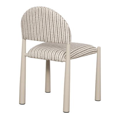 NEW COLOUR - Pebbles Arch Dining Chair - Chocolate Stripes - ARRIVING MID SEPTEMBER