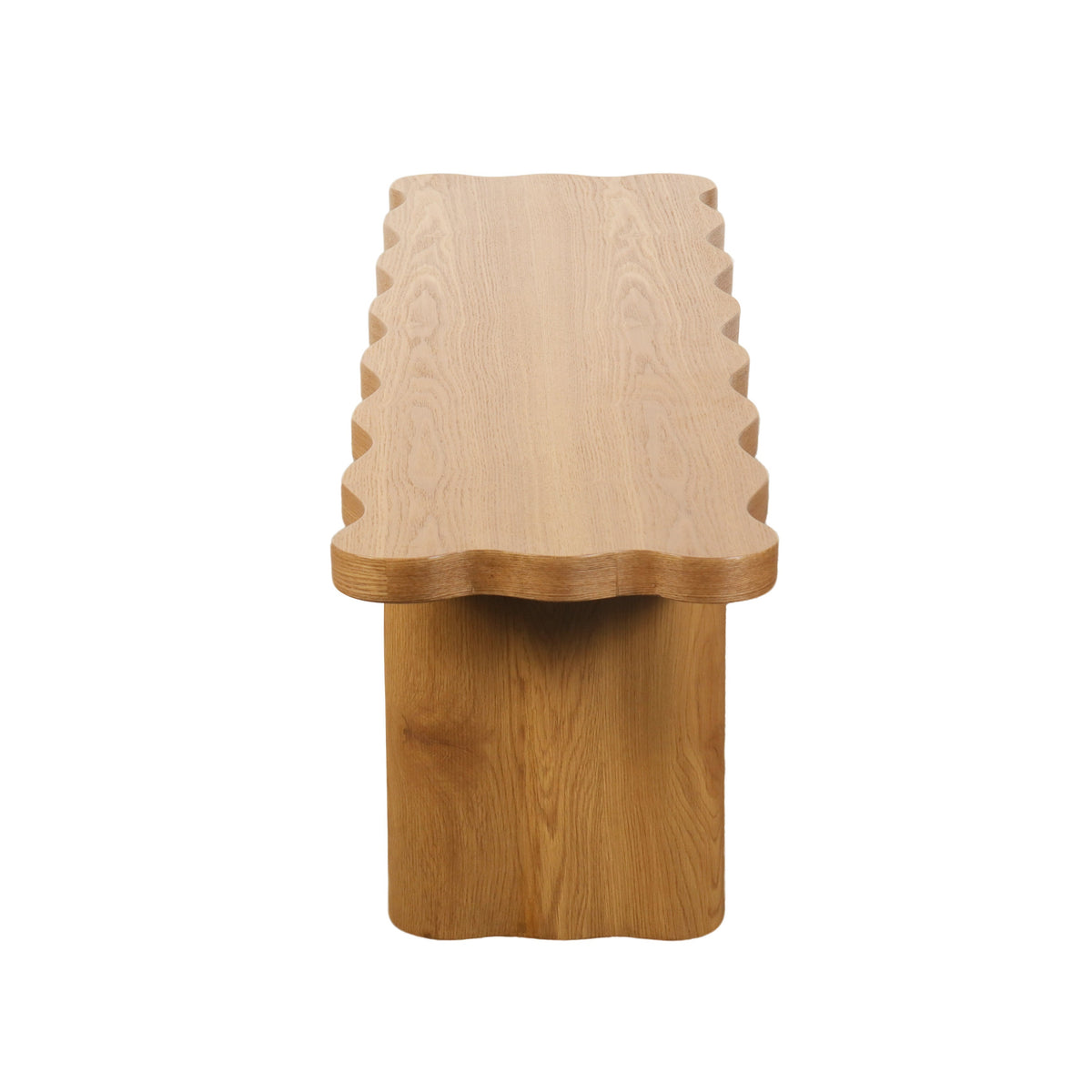 Waves Collection - Timber Natural Bench Seat Ottoman