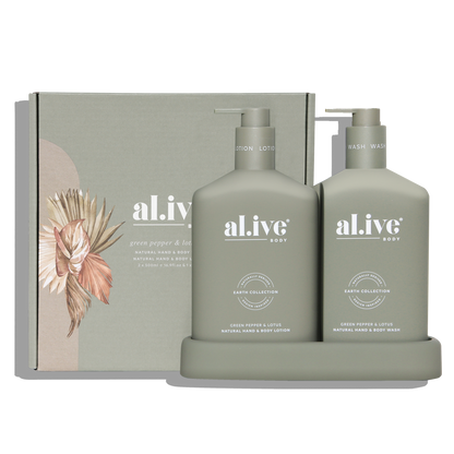 Al.ive Wash & Lotion Duo - Sea Cotton & Coconut - Natural Stone - Tester