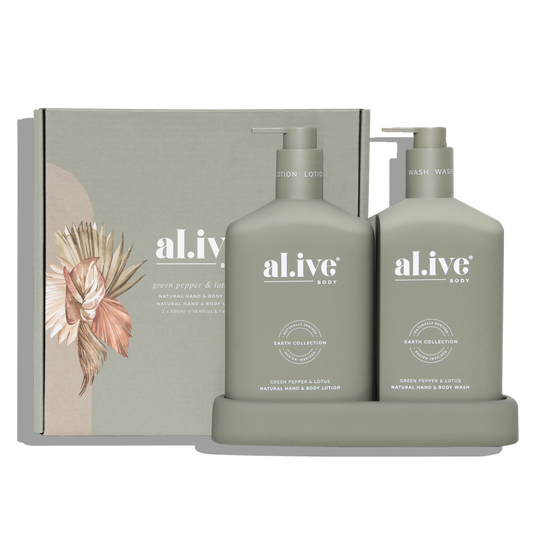 Al.ive Wash & Lotion Duo - Sea Cotton & Coconut - Natural Stone - Tester