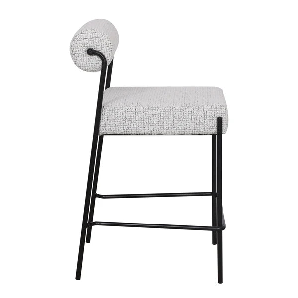 Rolo Bar kitchen Stool - Matte Black