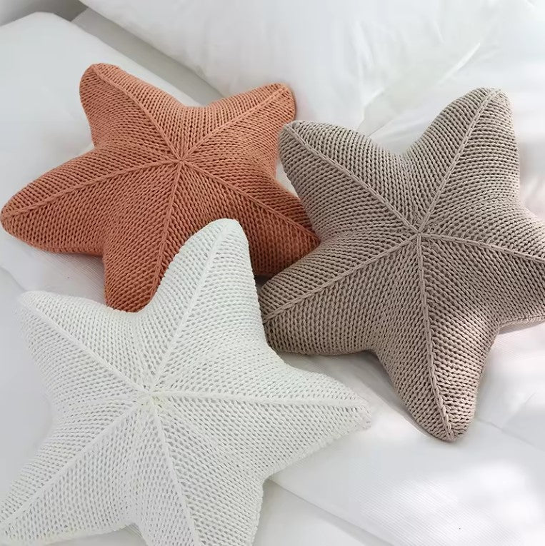 Star Knitted Cushion