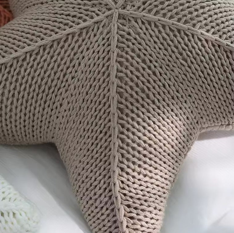 Star Knitted Cushion
