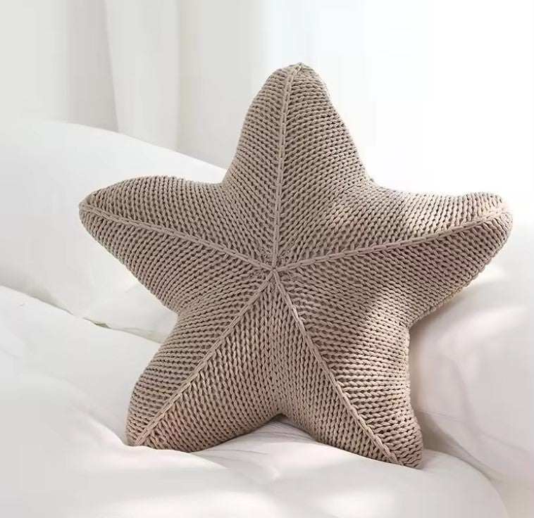 Star Knitted Cushion