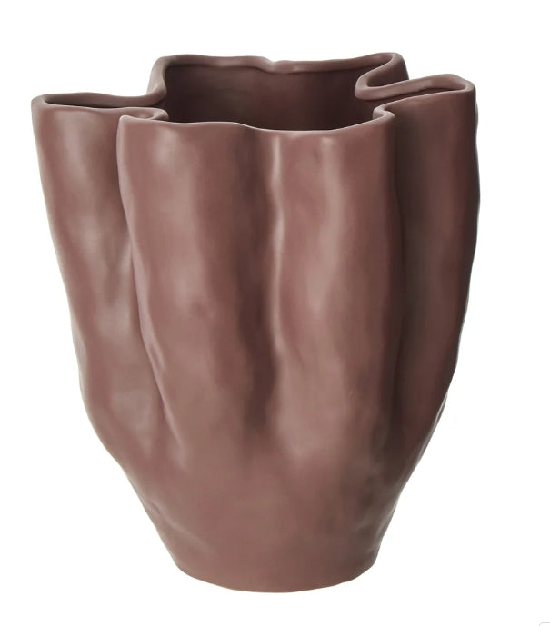 Fluid Vase - Burgandy - 27cm