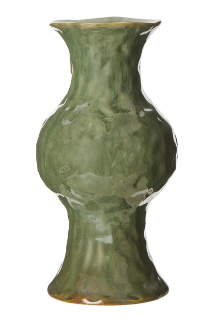 Elara Vase Reactive Soft Green