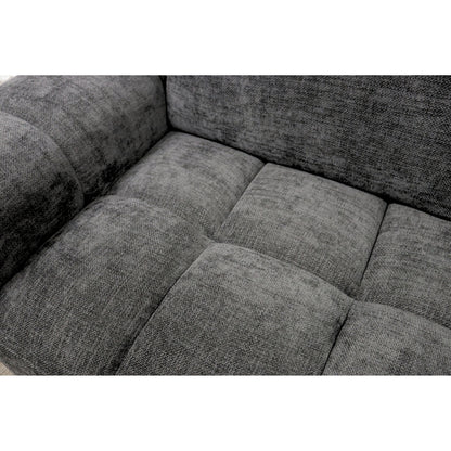 Sophia Chaise Sofa - Charcoal