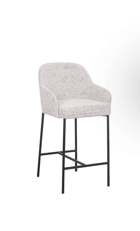 Loom & Living - Lauren Kitchen Bar Stool - Matt Black Accent  image 0