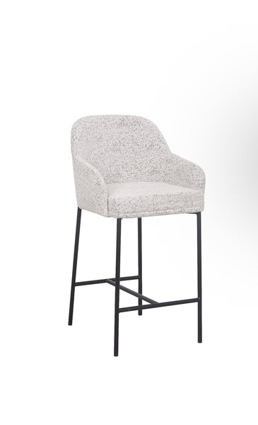 Lauren Kitchen Bar Stool - Matte Black Accent