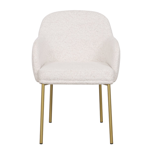 Loom & Living - Lauren Dining Chair - Matte Gold Accent