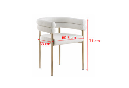 Annabelle Collection Dining Chair - White Cloud 100 image 0