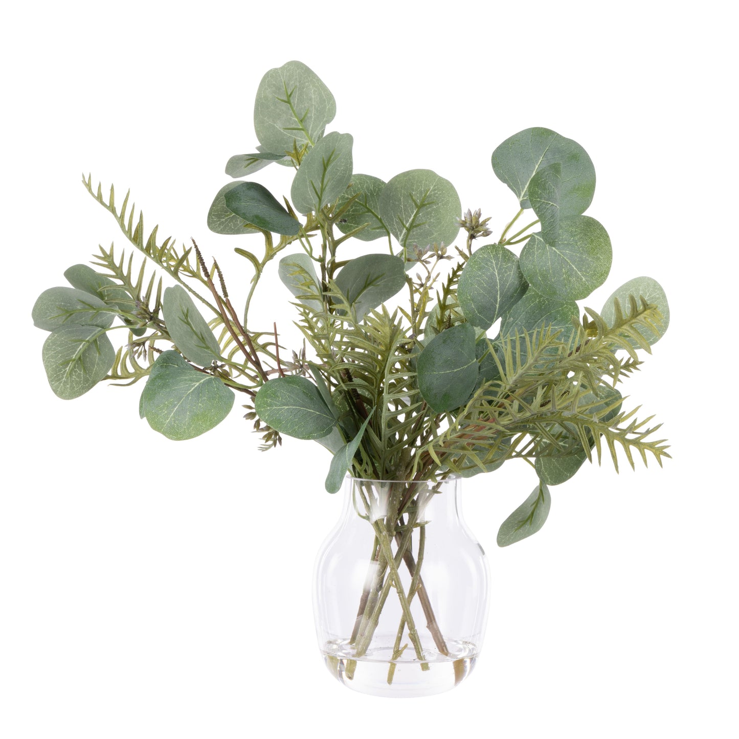 ROGUE EUCALYPTUS POD GREVILLEA MIX - ADINA VASE GREEN image 0