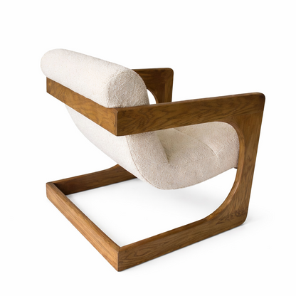 Coastal Bridges Solid Timber Accent Chair - Natural