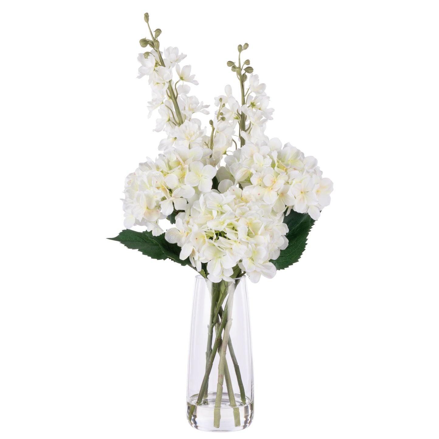 ROGUE DELPHINIUM MIX - ALANA VASE WHITE  image 0