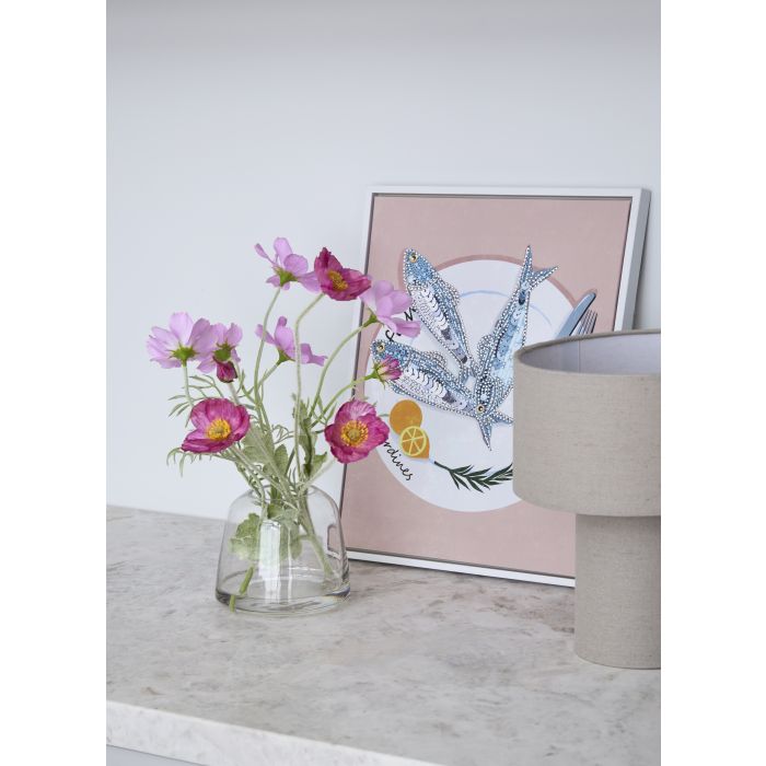 ROGUE POPPY COSMOS MIX - GISELLE VASE PINK & PURPLE image 2