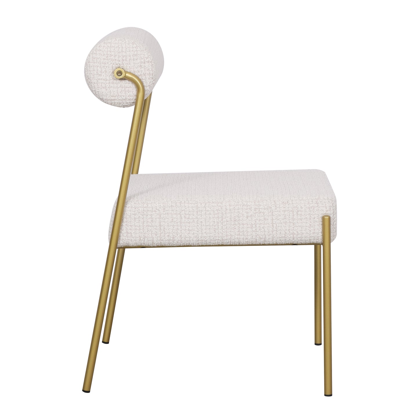 Loom & Living - Rolo Dining Chair - Matt Gold image 2