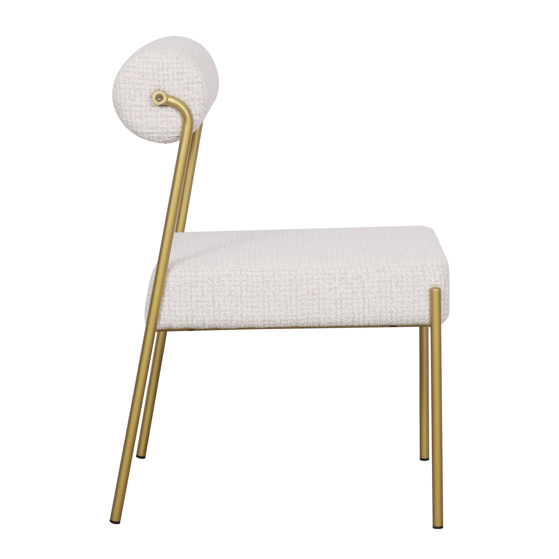Loom & Living - Rolo Dining Chair - Matt Gold image 2