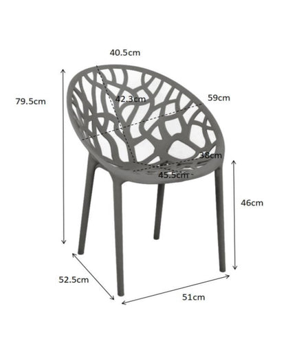 Loom & Living Filagree Green UV rated Outdoor Dining Chair  image 2