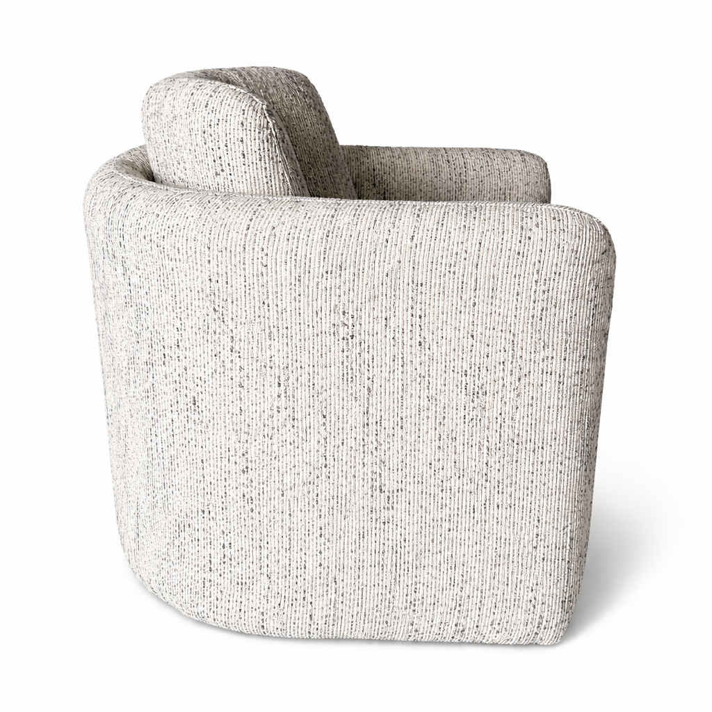 Loom & Living - Munson Textured Fabric Accent Chair - LIGHT GREY image 1