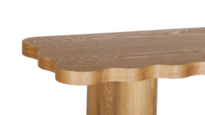 Wave Collection - Timber Accent Table - Oak - Arriving Christmas Break image 2