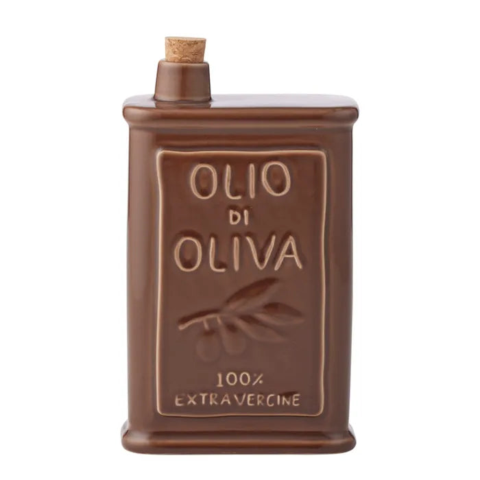 Olio Ceramic Oil Bottle - Chocolate