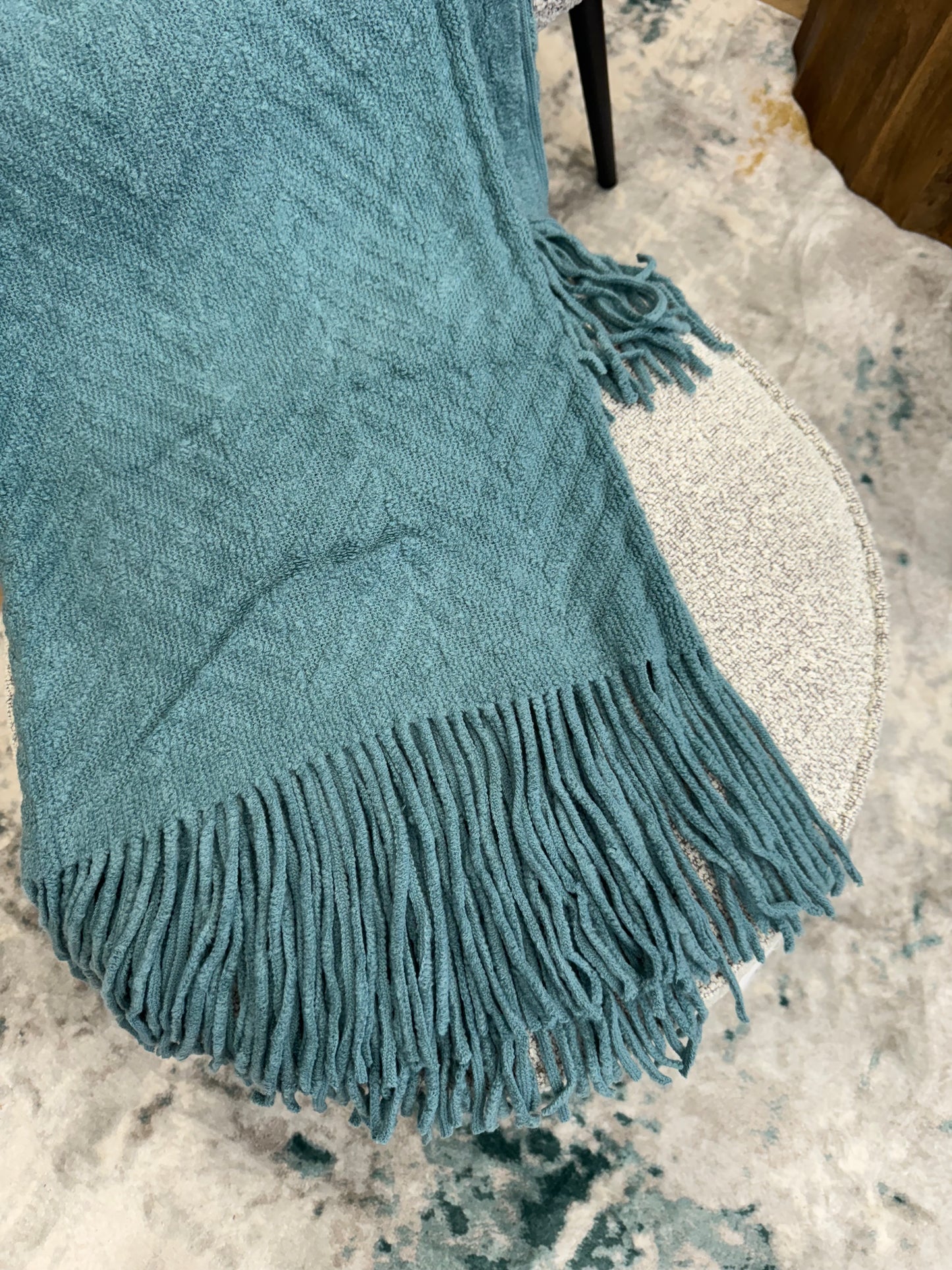 Turquoise Throw Blanket image 0