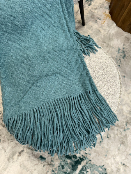 Turquoise Throw Blanket