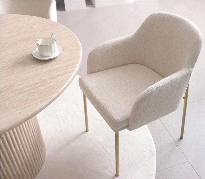 Loom & Living - Lauren Dining Chair - Matt Gold Accent image 3