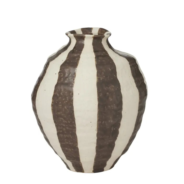 RAYAS CERAMIC VASE - COCOA image 0