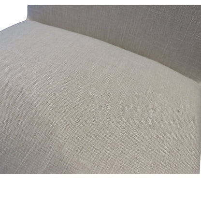 Mayes White Linen Kitchen Stool