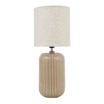 AMALFI CLARO TABLE LAMP TAUPE & BLACK