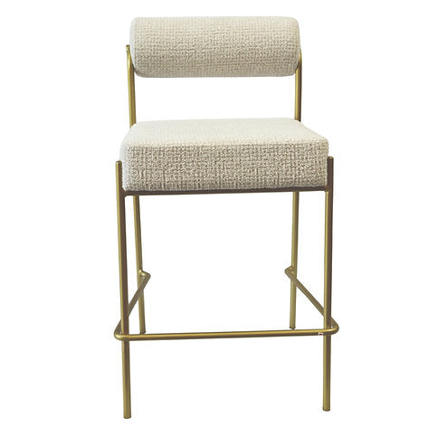 Loom & Living - Rolo Bar kitchen Stool - Matte Gold