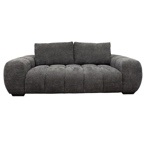 Sophia 3 Seat Sofa Lounge - A21 Charcoal