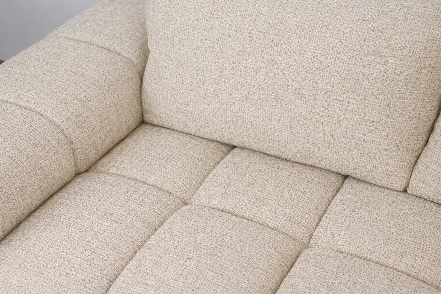 Sophia - 3 Seat Oatmeal Sofa Lounge - Dust 130