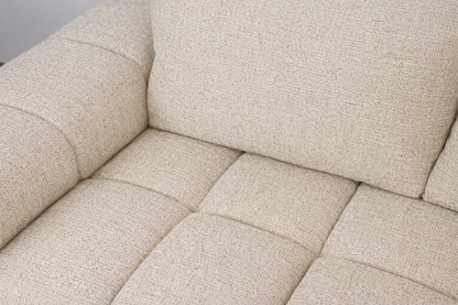 Sophia - 3 Seat Oatmeal Sofa Lounge - Dust 130