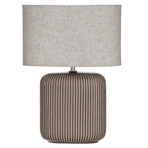AMALFI CLARO TABLE LAMP TAUPE & BLACK
