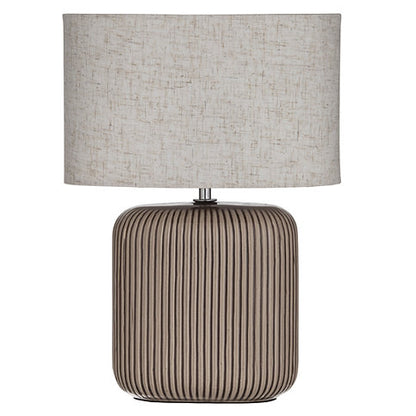 AMALFI CLARO TABLE LAMP TAUPE & BLACK