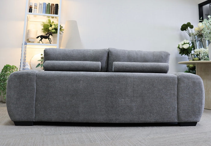 Sophia 3 Seat Sofa Lounge - Mid Grey