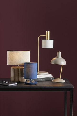 AMALFI CLARO TABLE LAMP TAUPE & BLACK