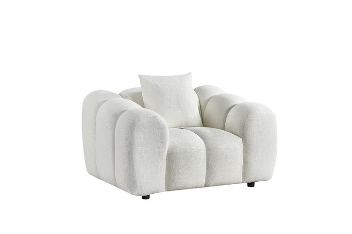 Oversized Annabelle Armchair Single Sofa Lounge - Cloud