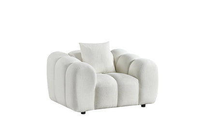 Oversized Annabelle Armchair Single Sofa Lounge - Cloud