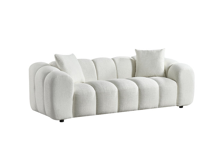 Annabelle 3 seat Sofa Lounge - White Cloud 100