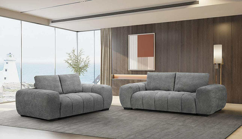 Sophia 3 Seat Sofa Lounge - Mid Grey