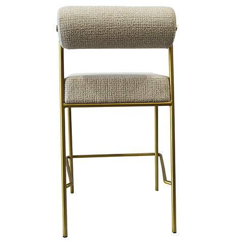 Loom & Living - Rolo Bar kitchen Stool - Matte Gold