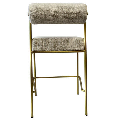 Loom & Living - Rolo Bar kitchen Stool - Matte Gold
