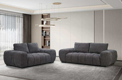 Sophia 3 Seat Sofa Lounge - A21 Charcoal
